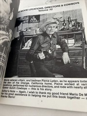 Pierce Lyden Camera! Roll Em! Action! Western Signed Book