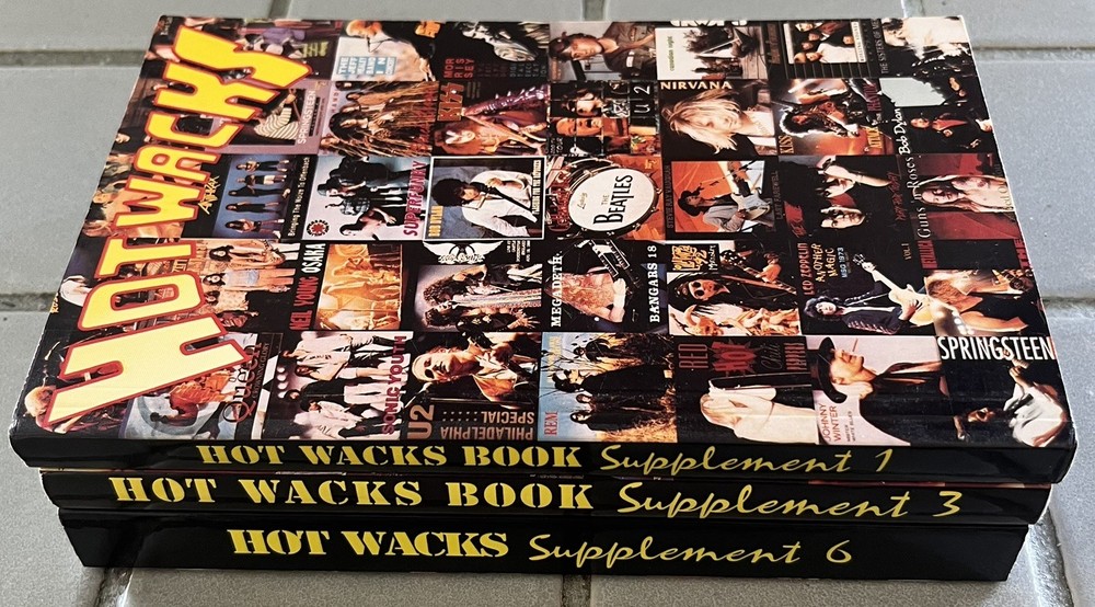 Hot Wacks Collectors Guide Book Lot Supplement 1 + 3 + 6 Bob Walker Live Music