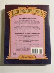 LEGENDARY LIVES – 2nd Edition (1993) Fantasy RPG Book Marquee – RARE Old School