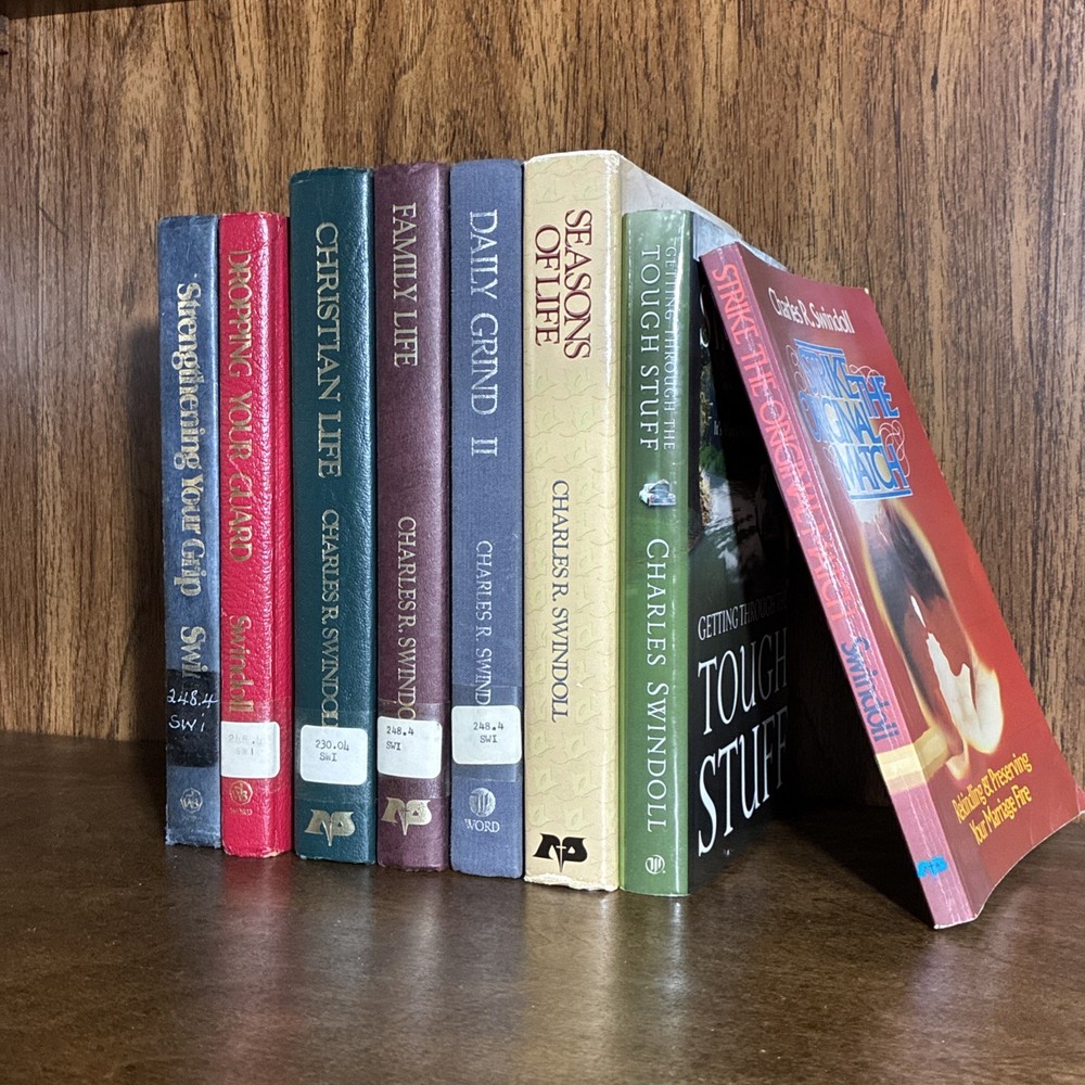 Charles R. Swindoll Books Lot of 8 Books Good Condition
