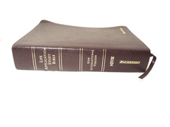 Life Application Study Bible NIV Bonded Leather Thumb Indexed 1991 Red Letter