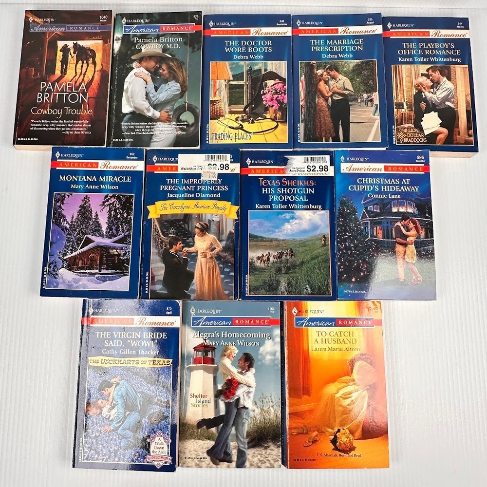 12x Harlequin American Romance PB Books/Novels – Multiple Titles & Authors