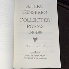 Allen Ginsberg / COLLECTED POEMS 1947-1980 / First Edition/4th Print Vintage PB