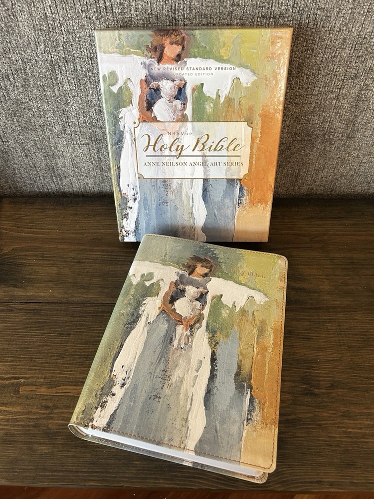 NRSVue, Holy Bible, Anne Neilson Angel Art Series, Leathersoft, Multi-Color