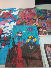 (1) Pre-owned 14 Colored Pages From Deadpool Coloring Book.