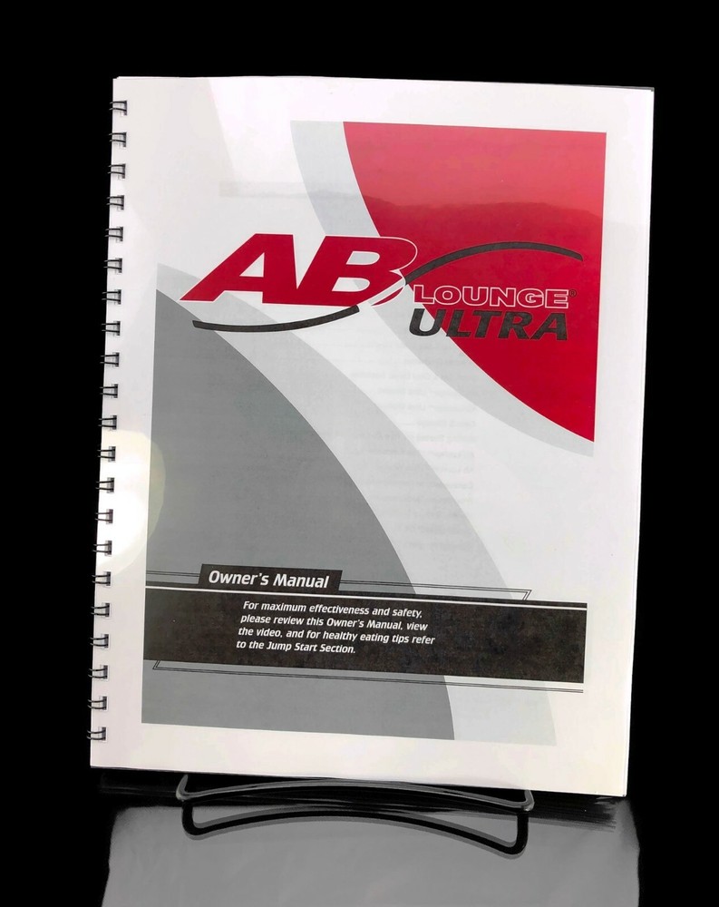 Ab Lounge Ultra Manual: Fitness Quest Abdominal Chair 31 Pages