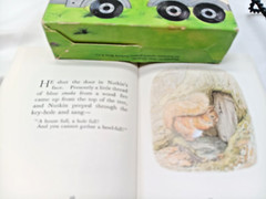 Childrens backpack books- 2 box sets- 6 Beatrix Potter & 6 Pooh-12 stories total
