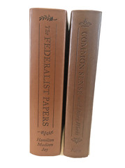 ❤️COMMON SENSE and THE FEDERALIST PAPERS Set of 2 Faux Leather Books BRAND NEW