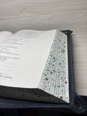 LSB Large Print- Wide Margin Badalassi Carlo Pueblo Sapphire Bible – Rebind