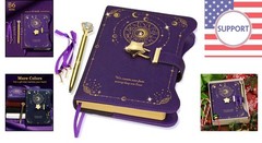 Inspirational Faux Leather Diary with Lock & Pen – 360 Pages of Dreams