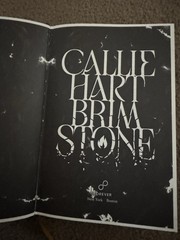 Brimstone Target Exclusive Edition by Callie Hart Hardcover Painted Pages Ribbon