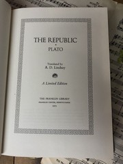 The Republic by Plato Franklin Library 1975 Limited Ed Full Leather Gilded Edges