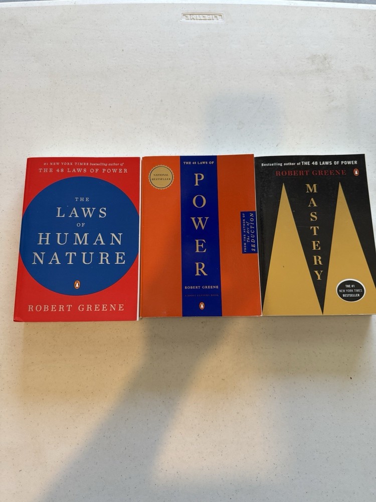 Robert Greene The 48 Laws of Power New 3 Book Lot Trade Paperback Books