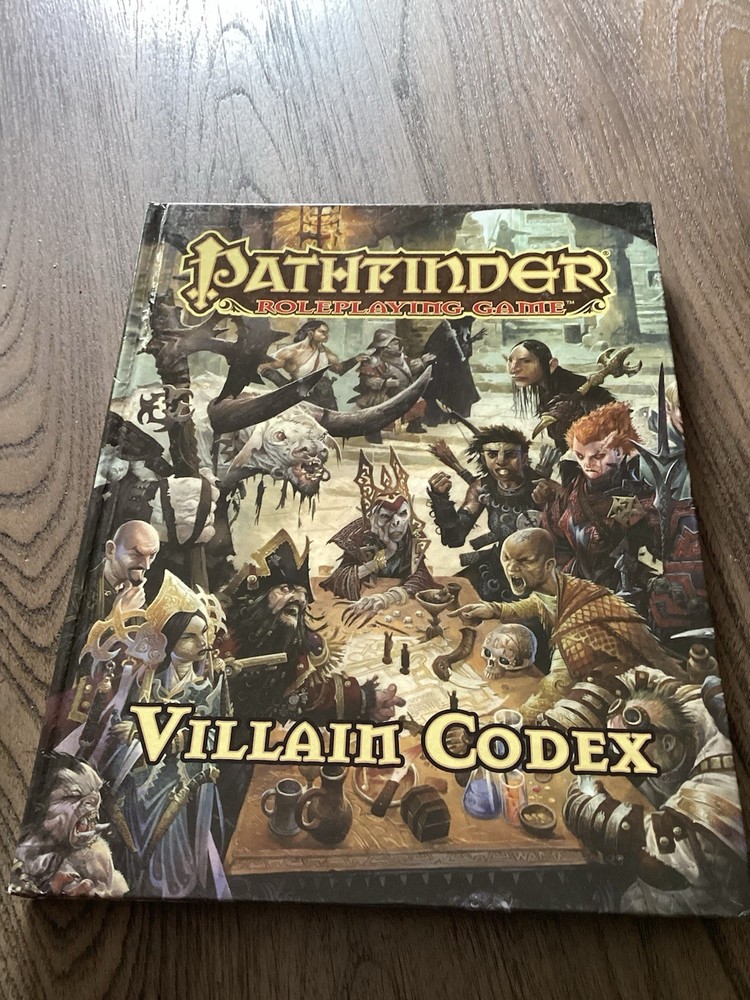 Pathfinder Villain Codex RPG Book First Printing 2016 Paizo HC