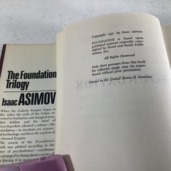 The Foundation Trilogy Isaac Asimov Doubleday Book Club Edition 1970s HC DJ VG