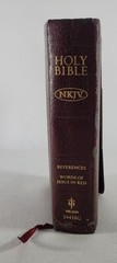 Holy Bible New King James Version Compact Bonded Leather Acceptable Condition