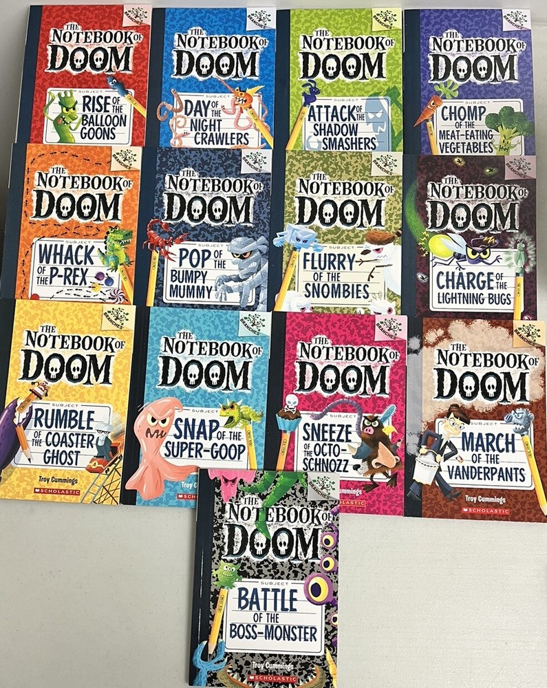 The Notebook of Doom Books 1-13 By Troy Cummings Very Good
