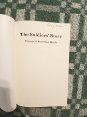 The Sodier’s Story: Vietnam In Their Own Words, by Ron Steinman Vietam War