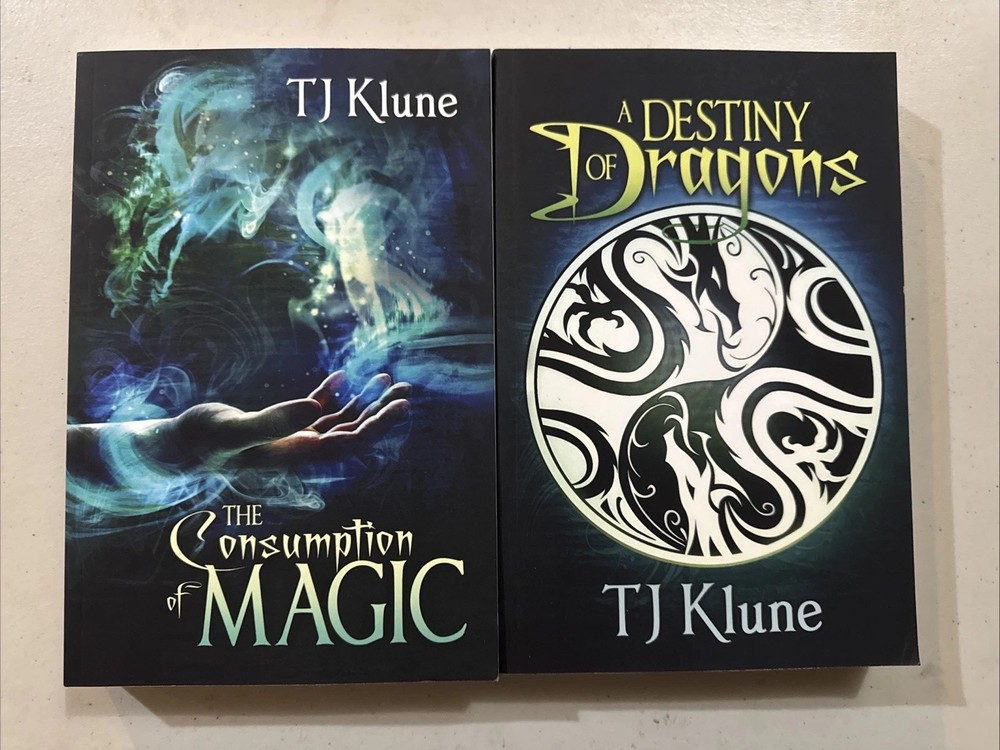 TJ Klune Two Trade Paperbacks, Destiny of Dragons and Consumption of Magic