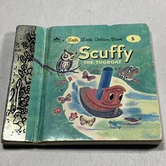 1991 Scuffy Mini Little Golden Book 2.75 inch