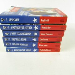 Lot of 6 Vintage Texas Love Stories Cuddlin 'Kin Paperback Books