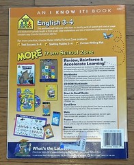 Lot of 3 Grades 3 & 4 English Math Writing Grammar Map Workbooks Activity Books