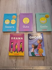 Raina Telgemeier Collection 5 Books Set – Smile, Drama, Sisters, Ghosts, Guts
