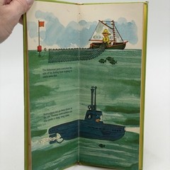 2 Richard Scarry Golden GoGo Books Vintage 1967 Trains Boats 60s Children’s