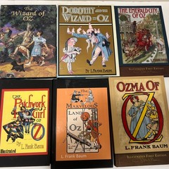 Lot of 6 L. Frank Baum OZ books: Ozma of OZ; Dorothy & The Wizard….. Hardcover