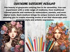 Adult Coloring Pages Bundle Flower Girls bundle 280 Printable Pages