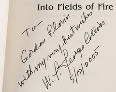 *Signed* Into Fields Of Fire 2nd Ed by W. L. George Collins & Austin J. Buchanan