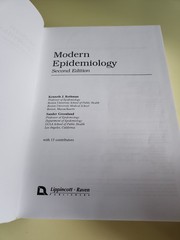 MODERN EPIDEMIOLOGY SECOND EDITION KENNETH J ROTHMAN EDUCATIONAL BOOK F3