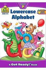 School Zone – Lowercase Alphabet Workbook – 32 Pages, Ages 3 to 5, Preschool to