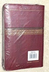French Bible, La Sainte Bible- Louis Segond 1910 Burgundy Im Leather, Zipper