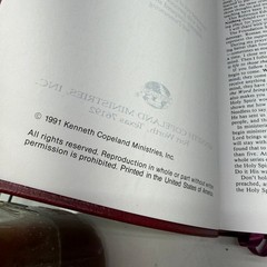 Holy Bible Kenneth Copeland Reference Edition KJV 1991 Red Letter Genuine