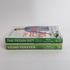 Lot 2 Mark Hyman HC Books The Pegan Diet Young Forever Health & Longevity Set