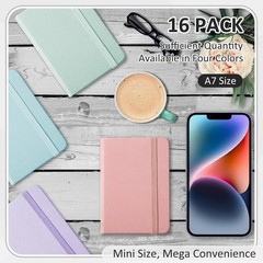 16 Packs Pocket Small Notebook Journals Mini Notebook bulk 192 Pages/96 Sheet…