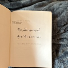 Charles Scribner’s Sons The Language of the New Testament Goetchius Hardcover R…