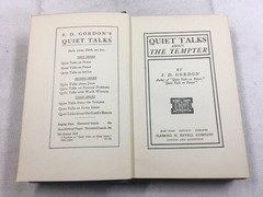Quiet Talks about the Tempter S.D. Gordon 1910 Religious Christian Revell