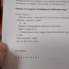 Lifeboat Sailors Dennis L. Noble US Coast Guard Hardcover First Edition Maritime