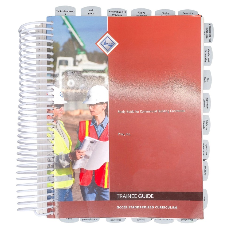 Highlighted and Tabbed – Study Guide for Commercial Building Contractor – 2024