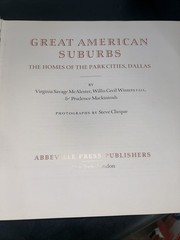 Great American Suburbs Book Virginia McAlester Highland Park University Park
