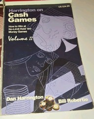 Lot of 4 Dan Harrington Books Cash Games Hold 'Em Vol 1 & 2