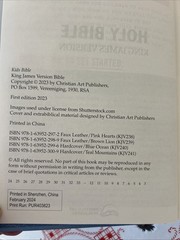 KJV Kids Bible, 40 Pages Full Color Study Helps Presentation Page Ribbon Marker