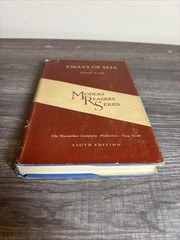Essays Of Elia Charles Lamb 1935 The Modern Readers Series HC/DJ