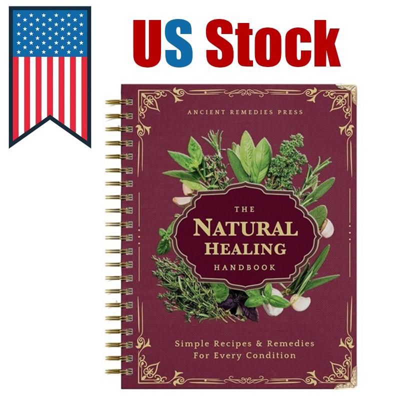 The Natural Healing Handbook Guide for Herbal Remedies and Natural -US Stock