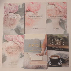 The Daily Grace Co. Lot of 6 Devotional Books Story of Redemption 1-4 Dwell