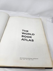 The World Book Atlas 1971 Hard Cover Maps Populations Moon Photos 392 Pages