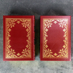 Thomas Jefferson Writings EASTON PRESS I & II Volumes 1 & 2 Red Leather Bound HC