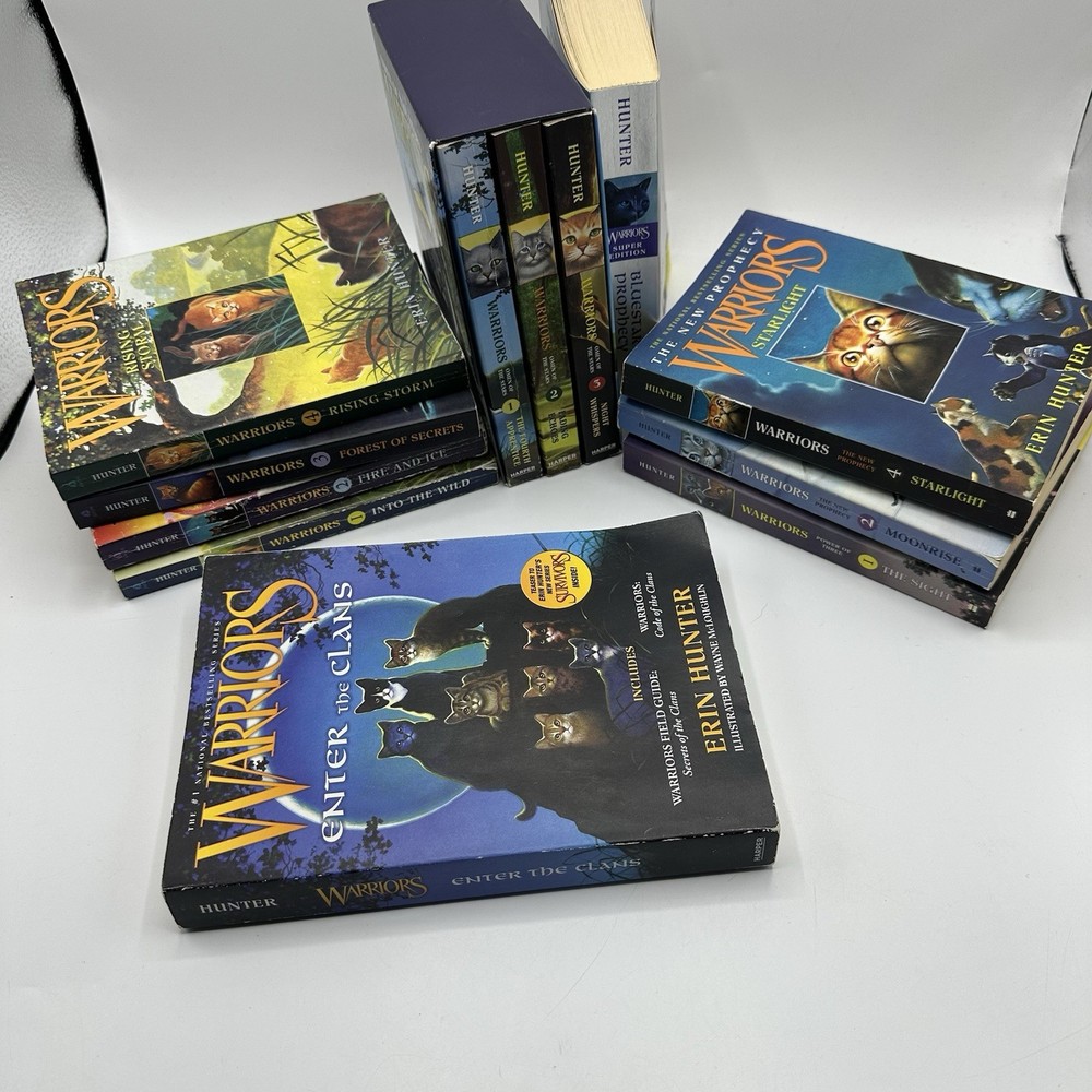 Warriors Series Mixed Titles 12 Book Lot Paperback Chapter Book Lot Erin Hunter